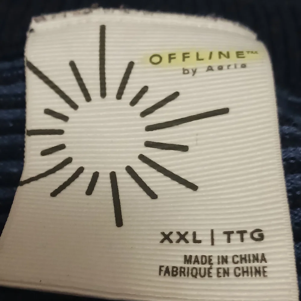 Aerie Offline 1/4 Zip Pullover Sweater Size XL Black Cotton Blend Pullover Men - Picture 8 of 11